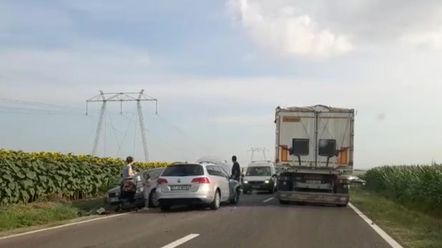 Accident rutier între Tariverde și Lumina. VIDEO