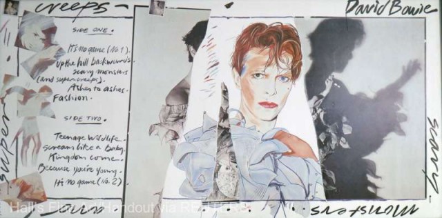 Lucrări artistice realizate pentru albumele lui David Bowie şi fotografii, scoase la licitaţie
