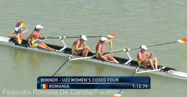Canotaj: Medalie de aur pentru România, în proba feminină de patru rame plus unu la Mondiale