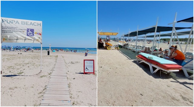 Persoanele cu DIZABILITĂȚI au ȘEZLONG GRATUIT pe PLAJELE SPECIAL AMENAJATE