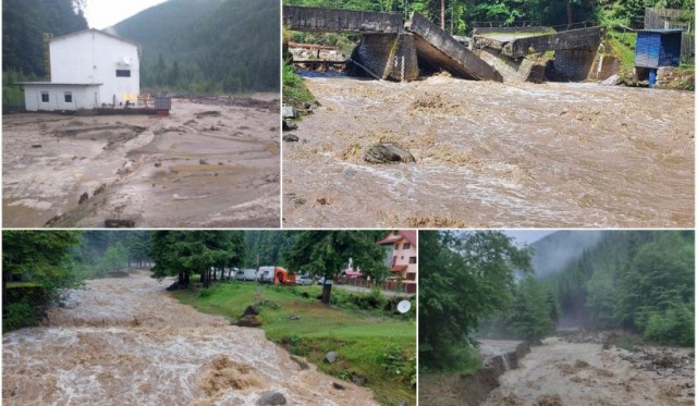 Hidrologii au emis avertisment de inundații în două bazine hidrografice mari