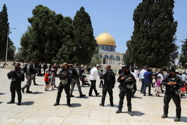 Ciocniri între palestinieni şi poliţia israeliană în Oraşul vechi din Ierusalim