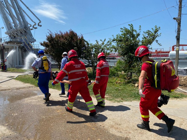 Exerciţiu de testare a planului de urgenţă externă la OIL TERMINAL, Secția Platformă Port
