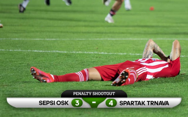 Fotbal: Sepsi OSK Sf.Gheorghe, eliminată de Spartak Trnava din Conference League la loviturile de departajare