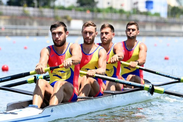 JO 2020 - Canotaj: România, medaliată cu argint la Tokyo în proba masculină de patru rame