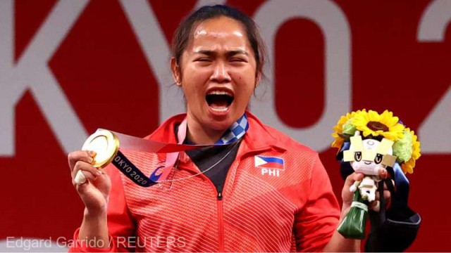 JO 2020: Medalie de aur în valoare de 655.000 dolari pentru Hidilyn Diaz, prima campioană olimpică a Filipinelor