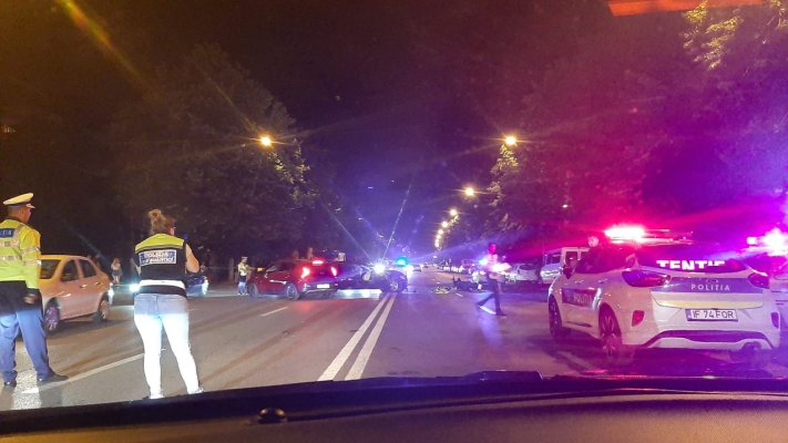 Accident rutier în Tomis Nord: implicată o motocicletă