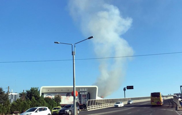 INCENDIU în zona CORA BRĂTIANU