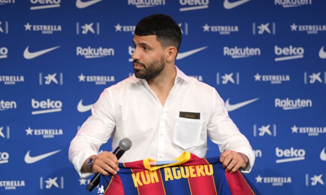 O nouă veste proastă pentru FC Barcelona! Sergio Aguero s-a accidentat și va rata startul din La Liga