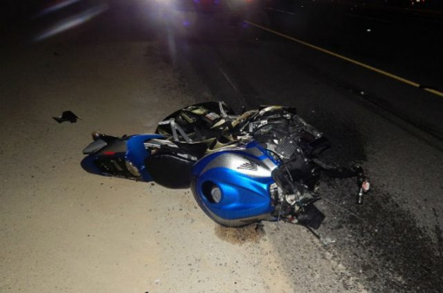 Persoană căzută de pe motocicletă, pe bulevardul Mamaia