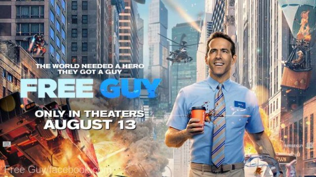 'Free Guy', cu Ryan Reynolds în rolul principal, a debutat pe primul loc în box-office-ul nord-american