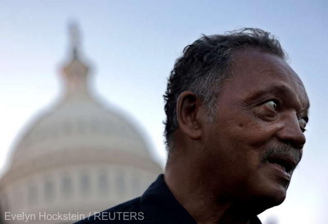 Coronavirus: Reverendul Jesse Jackson, spitalizat cu COVID-19, 