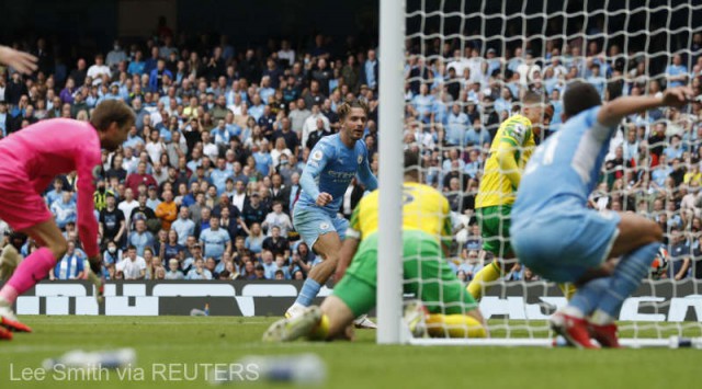 Manchester City - Norwich 5-0, în campionatul Angliei