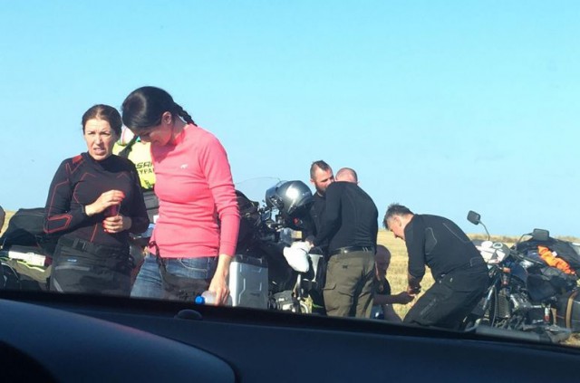Accident rutier: Persoană căzută de pe motocicletă, în Tuzla