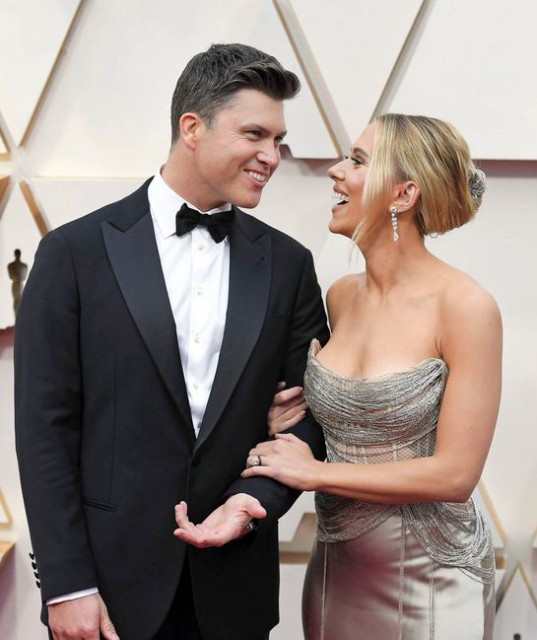 Scarlett Johansson şi Colin Jost anunţă naşterea primului lor copil