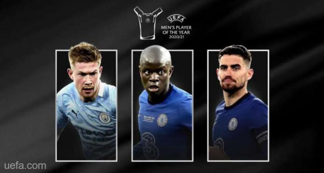 Fotbal: Kante, Jorginho şi De Bruyne, nominalizaţi pentru titlul de cel mai jucător european al anului