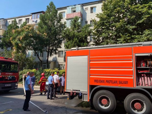 INCENDIU într-un APARTAMENT din zona CASEI de CULTURĂ