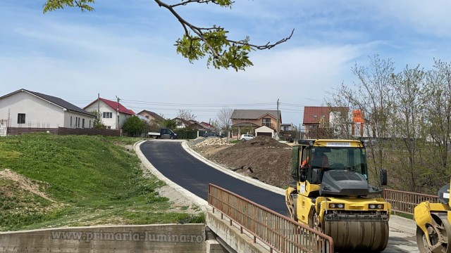 A fost finalizat proiectul „Modernizare străzi comuna Lumina”