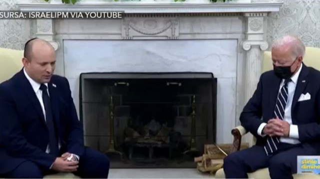 Imagini virale: Joe Biden pare că DOARME în timpul discuției cu premierul Israelului