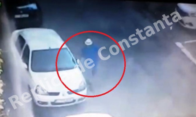 IMAGINI cu BĂRBATUL care a ZGÂRIAT MAȘINILE de pe Aleea TOPOLOG! VIDEO