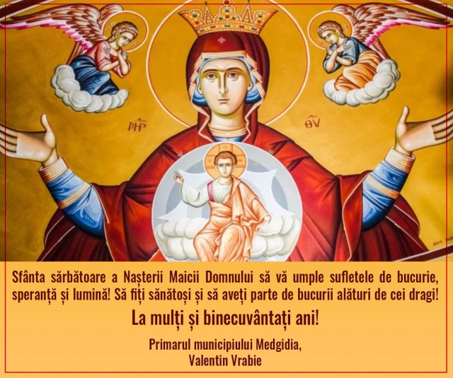 Primăria Medgidia, mesaj pentru cetățeni de Sfântă Mărie