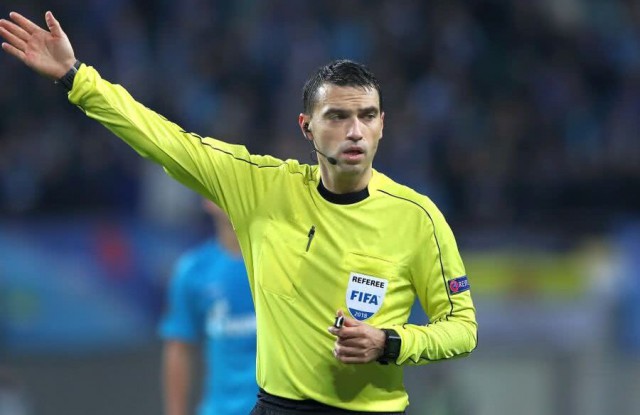 Fotbal: Ovidiu Haţegan va arbitra meciul Atletico Madrid - FC Porto, din Liga Campionilor