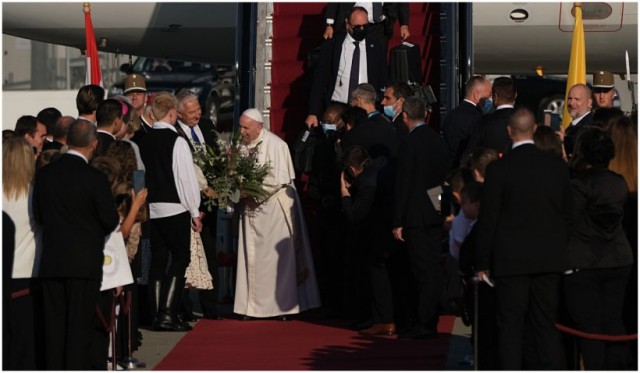 Papa Francisc a fost în Ungaria pentru o vizită de câteva ore