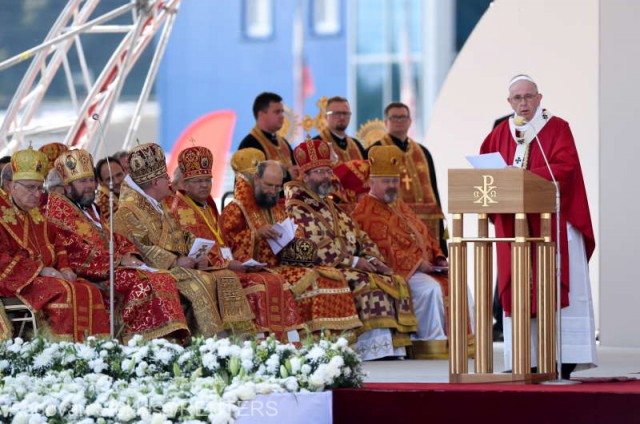Papa Francisc afirmă, în Slovacia, că religia nu trebuie exploatată în scopuri politice