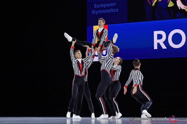 Gimnastică aerobică: România a cucerit patru medalii la Campionatele Europene de la Pesaro