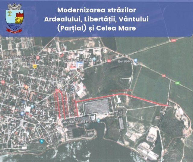 Primăria Hârșova modernizează mai multe străzi
