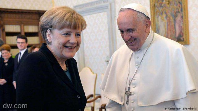 Angela Merkel îşi ia rămas bun de la Papa Francisc la 7 octombrie