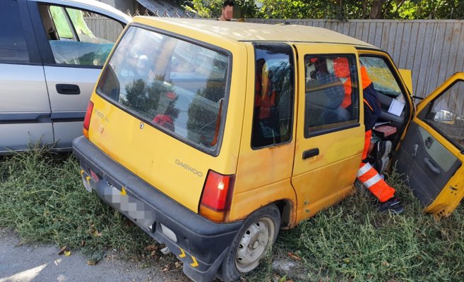 ACCIDENT RUTIER în MĂCIN: Un BĂRBAT a ajuns la SPITAL