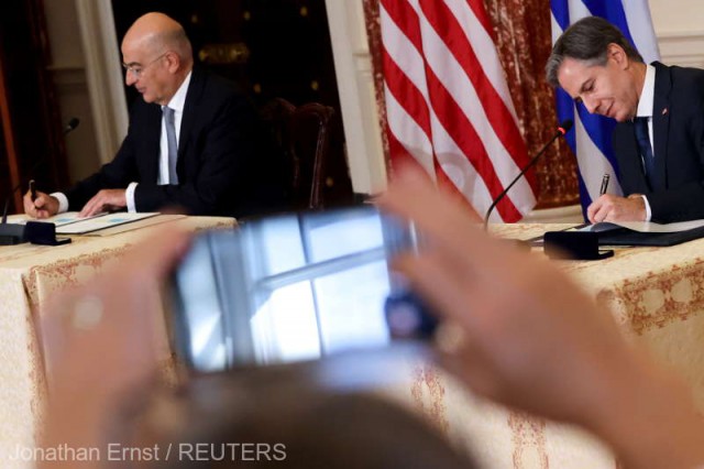 SUA şi Grecia îşi consolidează legăturile militare pe fondul tensiunilor în Marea Mediterană