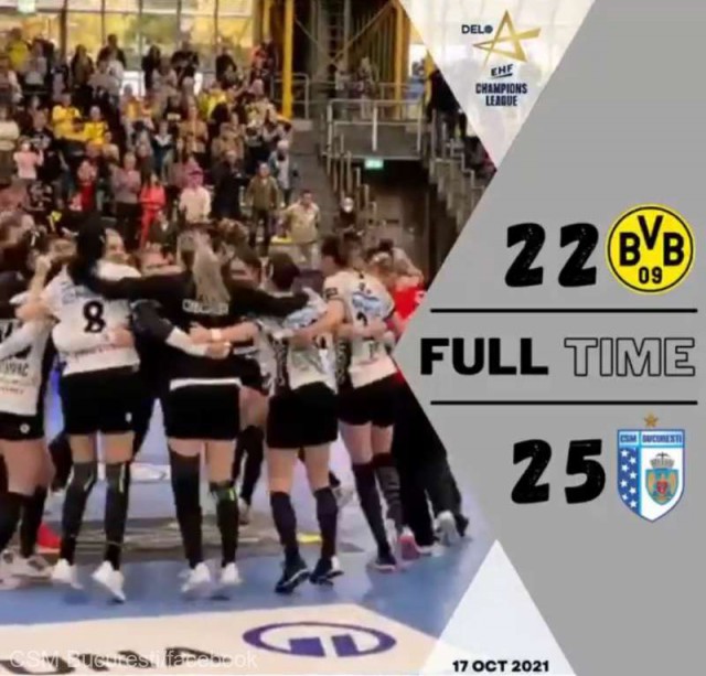 Handbal feminin: CSM Bucureşti a câştigat la Dortmund, în Liga Campionilor
