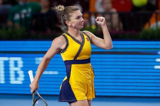 Simona Halep a învins-o pe adversara de la Birmingham, Lesia Tsurenko