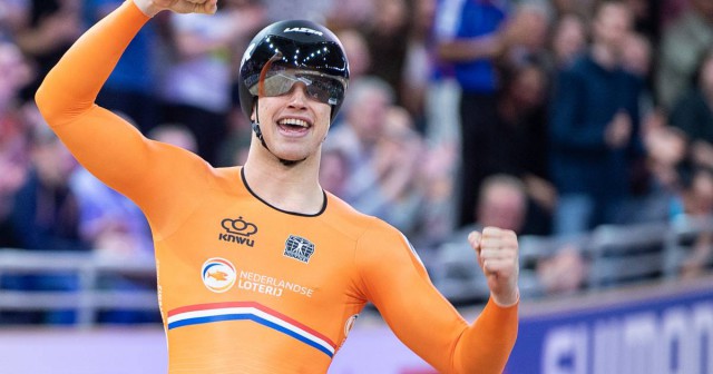 Ciclism: Olandezul Harrie Lavreysen, medaliat cu aur în proba de sprint la Mondialele de velodrom de la Roubaix