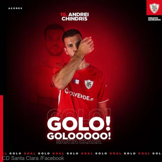 Fotbal: Chindriş a marcat la debutul său la Santa Clara, contra lui FC Porto