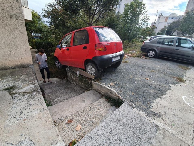 PARCARE demnă de CASCADORII RÂSULUI, la CONSTANȚA! VIDEO
