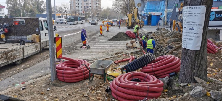 Proiectul de îmbunătățire a mobilității urbane, între Gara CFR și stațiunea Mamaia, realizat în proporție de 5 %