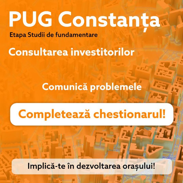 Primăria Constanța lansează Consultarea publicului, în cadrul actualizării PUG-ului