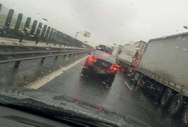 A fost risc de acvaplanare pe Autostrada Soarelui