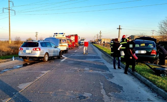 Accident rutier în apropiere de Fetești