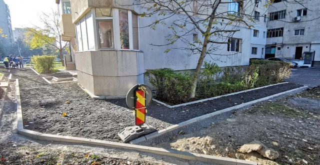 Se construiesc alei pietonale în cartierul Tomis Nord