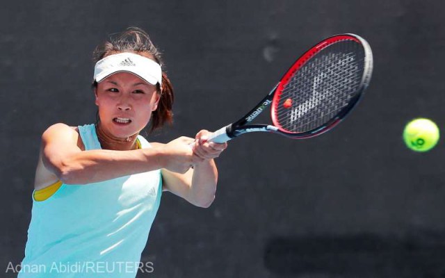 Tenis: China ia poziţie în cazul jucătoarei Shuai Peng