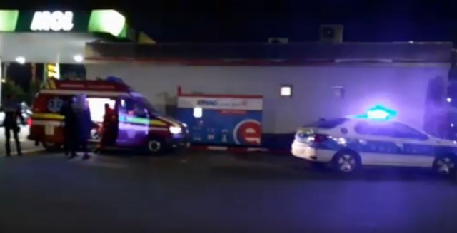BĂTAIE în BENZINĂRIA de la Doraly; o persoană, RĂNITĂ. Video