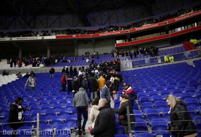 Fotbal: Olympique Lyon va juca meciurile din Ligue 1 fără spectatori, în aşteptarea verdictului Comisiei de disciplină