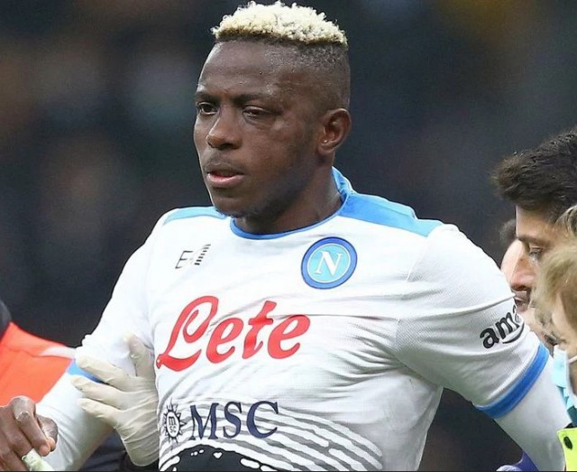 Fotbal: Atacantul Victor Osimhen, de la Napoli, va fi operat după fractura la faţă