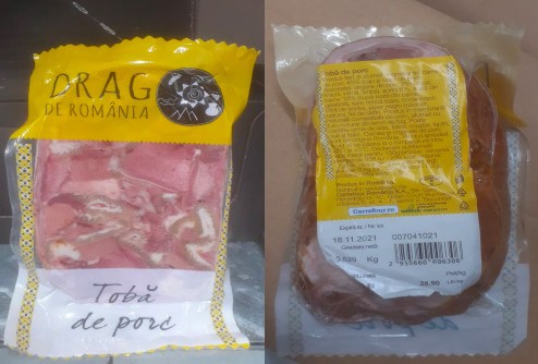 Carrefour a iniţiat retragerea de la comercializare a tobei de porc „Drag de România“