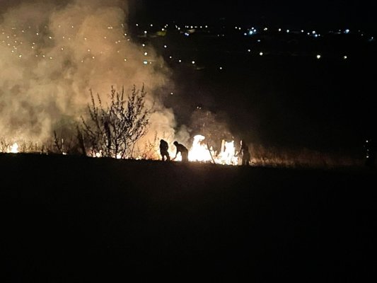 INCENDIU în apropierea municipiului Tulcea