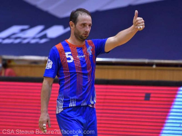 Handbal masculin: Steaua şi-a consolidat locul pe podium după victoria cu CSM Bacău